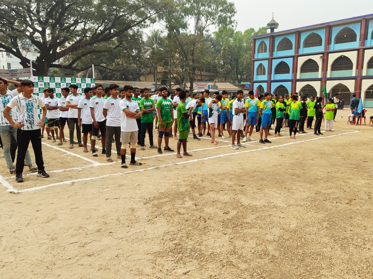 Kabaddi match action